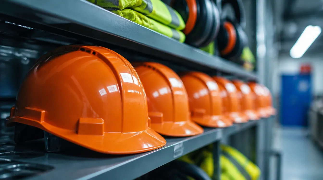 Opérateur portant casque et protections auditives